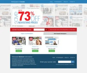 Newspapersincanada.com(Discounted Newspaper Subscriptions & Deals) Screenshot