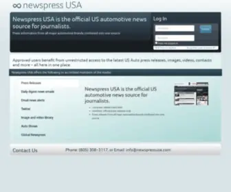 Newspressusa.com(Digital Media for Automotive Journalists) Screenshot