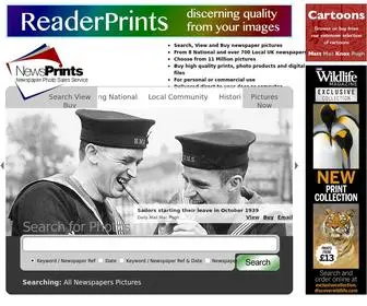 Newsprints.co.uk(Newspaper Photo Sales Service) Screenshot