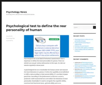 Newspsychology.com(Psychology News) Screenshot