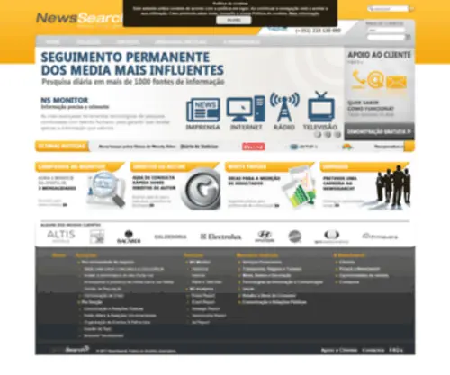 Newssearch.pt(Imprensa, Internet, Rádio e TV) Screenshot