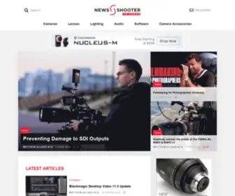 Newsshooter.com(A site for working professionals in the TV & Film industry) Screenshot