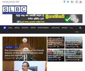 Newsslbc.lk(SRI LANKA BROADCASTING CORPORATION) Screenshot