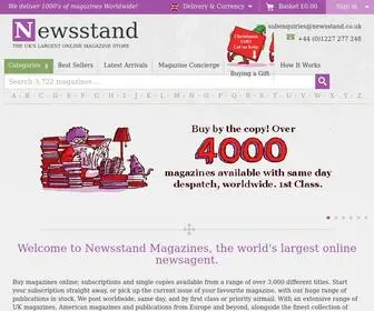 Newsstand.co.uk(Buy Magazine Subscriptions and Single Issues) Screenshot
