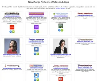 Newssurge.com(NewsSurge Network of Sites and Apps) Screenshot