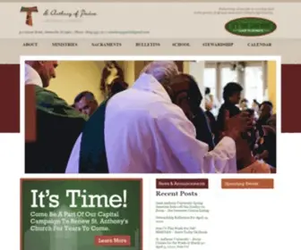 Newstanthony.com(St. Anthony of Padua Catholic Church) Screenshot