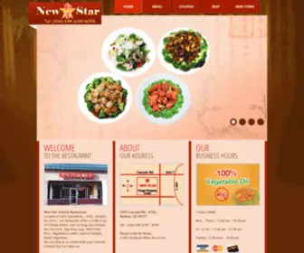 Newstaratlanta.com(New Star Chinese Restaurant) Screenshot