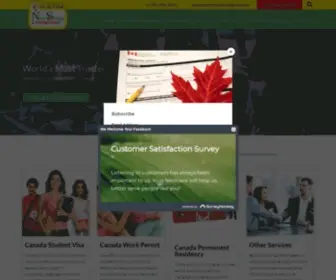 Newstepsimmigration.ca(Canadian Immigration Services) Screenshot