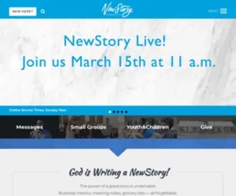 Newstorychurch.com(We believe that God) Screenshot