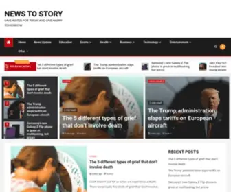 Newstostory.com(News to Story) Screenshot