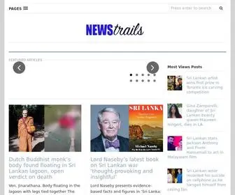 Newstrails.com(Sri Lankan and Canadian News) Screenshot