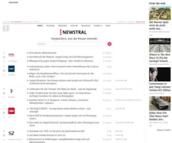 Newstral.com(Presseüberblick) Screenshot