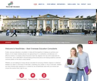 Newstrides.com(Overseas Education Consultants) Screenshot