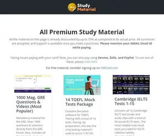 Newstudymaterial.com(The Best Study Material for GRE) Screenshot