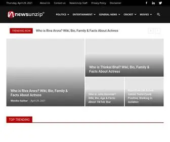 Newsunzip.com(News Unzip) Screenshot