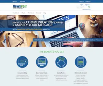 Newsvoir.com(Press Release Submission Services in India) Screenshot