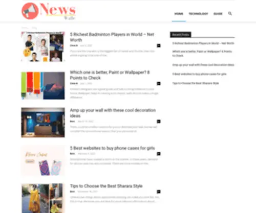 Newswalle.com(NEWS Walle) Screenshot