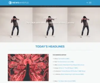 Newswhistle.com(Music, Culture, Style & Entertainment News) Screenshot