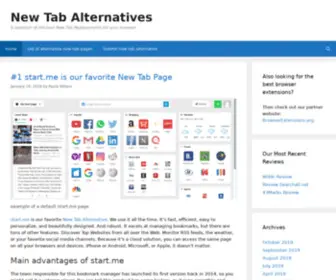 Newtabalternatives.com(New Tab Alternatives) Screenshot