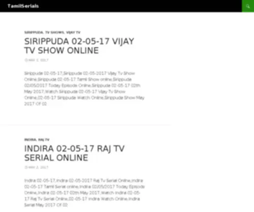 Newtamilserial.com(Watch All Tamil Tv Serials for FREE) Screenshot