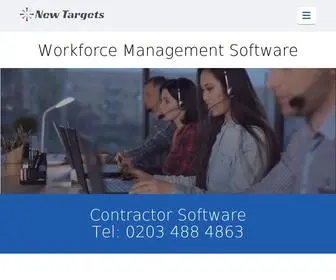 Newtargets.co.uk(Workforce Management Software) Screenshot