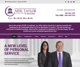 Newtaylorlaw.com(The Law Office of Stephen P. New) Screenshot