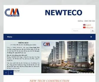 Newteco.com.vn(NEW TECH CONSTRUCTION) Screenshot