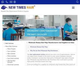 Newtimeshair.com(Wholesale Human Hair Wigs Manufacturers & Distributors From China) Screenshot