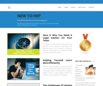 Newtohr.com(New To HR) Screenshot
