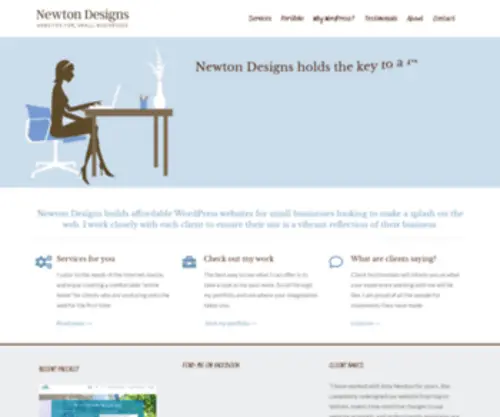 Newton-Designs.com(Newton Designs builds affordable WordPress websites for small businesses. Let's ensure your website) Screenshot