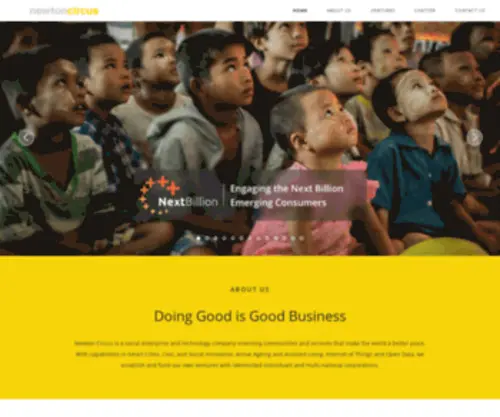 Newtoncircus.co(Doing Good is Good Business) Screenshot
