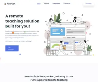 Newtonclassroom.com(Take your Institute online in just One Day) Screenshot