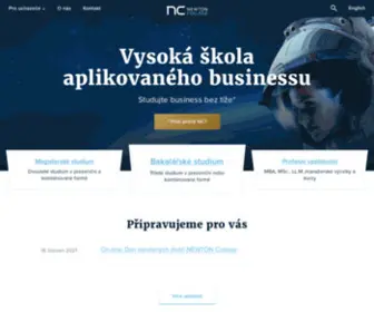 Newtoncollege.cz(Vysoká škola managementu a podnikání) Screenshot