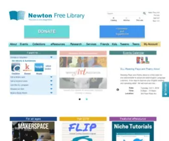 Newtonfreelibrary.net(Newton Free Library) Screenshot