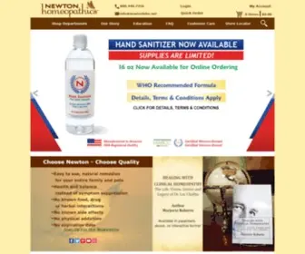 Newtonlabs.net(NEWTON Homeopathics) Screenshot