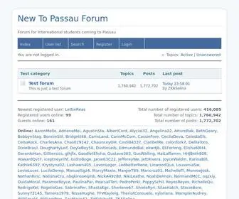 Newtopassau.com(New To Passau Forum) Screenshot