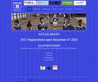 Newtownjuniorjets.com.au(The Newtown Junior Jets Rugby League Football Club) Screenshot