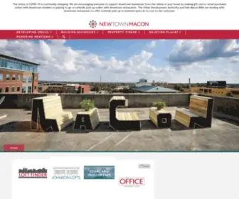 Newtownmacon.com(Attract, leverage, and invest in self-sustaining transformation in downtown Macon) Screenshot