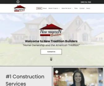 Newtraditionbuilderstx.net(Custom Home Builder) Screenshot