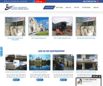 Newtransport.com.vn(VẬN CHUYỂN HÀNG ĐI CAMPUCHIA) Screenshot