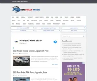 Newtruckmodels.com(New Truck Models) Screenshot