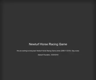 Newturf.com(Newturf Horse Racing Game) Screenshot