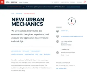 Newurbanmechanics.org(New Urban Mechanics) Screenshot