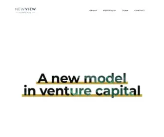 NewViewcap.com(NewView Capital) Screenshot