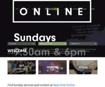 NewVine.org.au(New Vine Church) Screenshot