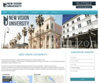 NewVisionuniversity.in(New Vision University (NVU) Tbilisi) Screenshot