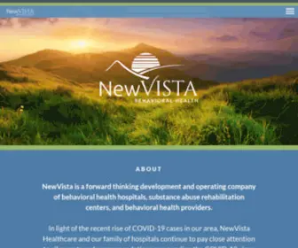 NewVistahealth.com(NewVista Behavioral Health) Screenshot