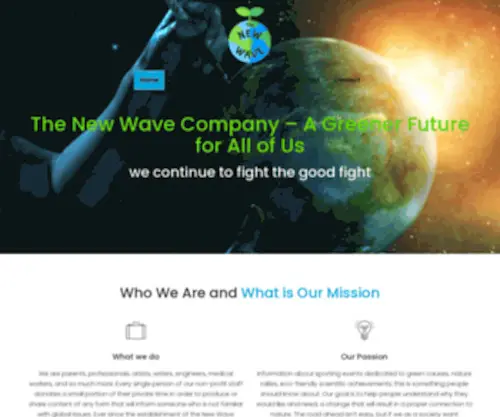 Newwavecompany.co(The New Wave Company That Gives Back to Social Awareness) Screenshot