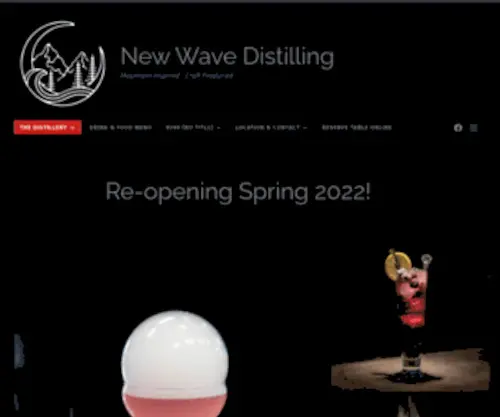 Newwavedistilling.com(Mountain Inspired) Screenshot