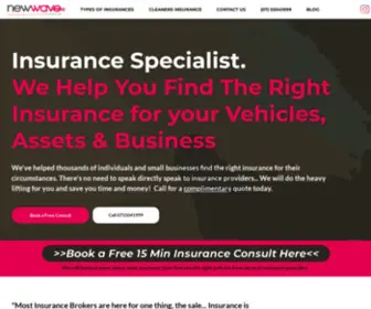 Newwaveinsurance.com.au(New Wave Insurance) Screenshot